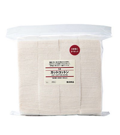 MUJI 無印良品 - 原色化妝棉/180入  - 180枚入