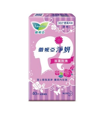 LAURIER 蕾妮亞 - 淨妍護墊 浪漫玫瑰微香  - 40片/包