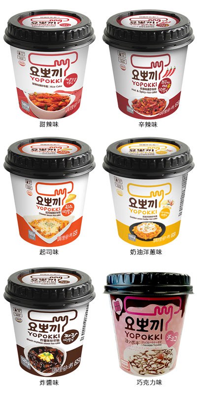 異國零食 - 韓國Yopokki 辣炒年糕即食杯 - 140g