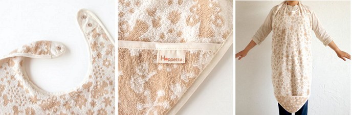 Hoppetta - 有機棉軟綿綿雪花浴巾圍裙  - 1入