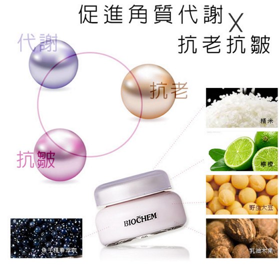 BIOCHEM 倍優 - 抗老抗皺BH魚子抗皺精華霜 - 120g
