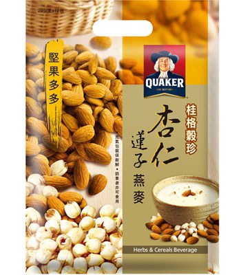 QUAKER 桂格 - 穀珍-杏仁蓮子燕麥  - 29gx12入