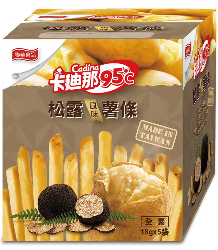 KGCHECK 聯華食品 - 卡迪那95℃松露風味薯條  - 18gx5包