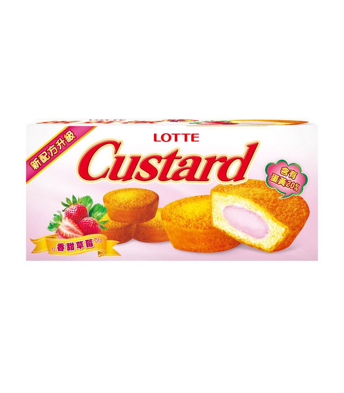 LOTTE 樂天 - 蛋黃派-香甜草莓風味 - 6入