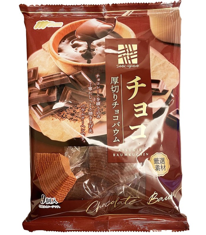 Japanese snacks 日本零食館 - 丸金 巧克力風味厚切年輪蛋糕  - 225g