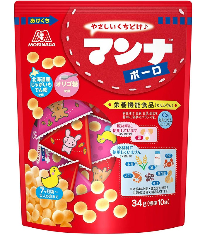 MORINAGA 森永 - 嬰兒立袋小饅頭  - 34g