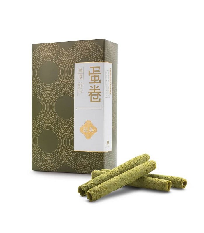 MyHuo Recommended Snacks 買貨推薦零食 - 英記餅家 綠茶蛋卷  - 165g