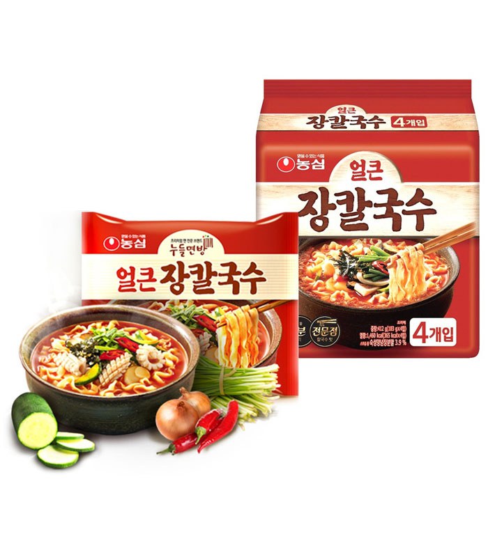 MyHuo Recommended Snacks 買貨推薦零食 - 韓式刀削麵(香辣海鮮味)  - 4入