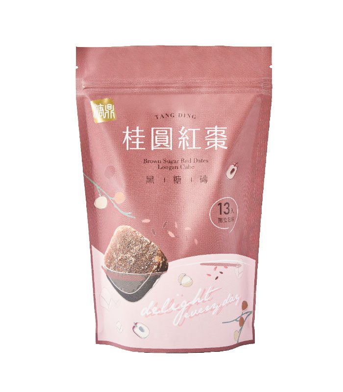 糖鼎養生黑糖磚 - 桂圓紅棗 - 30gx13