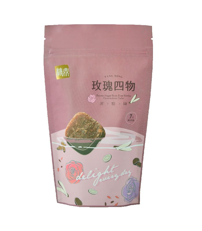 糖鼎養生黑糖磚 - 玫瑰四物 - 30gx7
