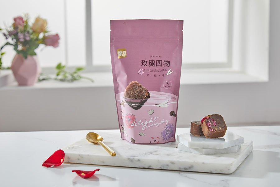 糖鼎養生黑糖磚 - 玫瑰四物 - 30gx7