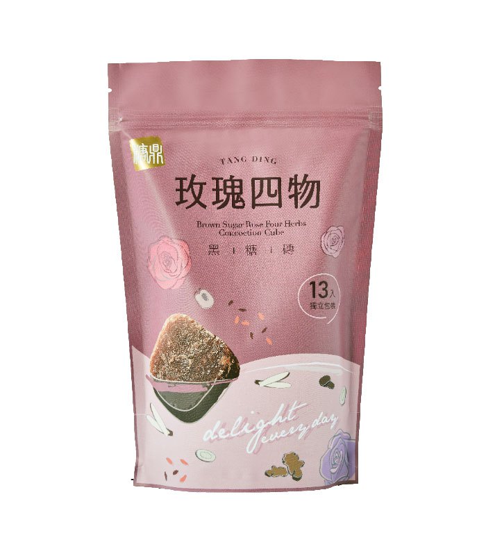 糖鼎養生黑糖磚 - 玫瑰四物 - 30gx13