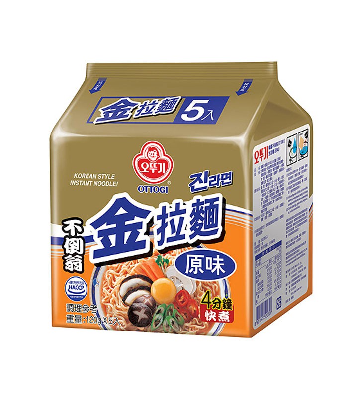 湯 / 乾拌麵 - 韓國不倒翁金拉麵 原味 - 5入