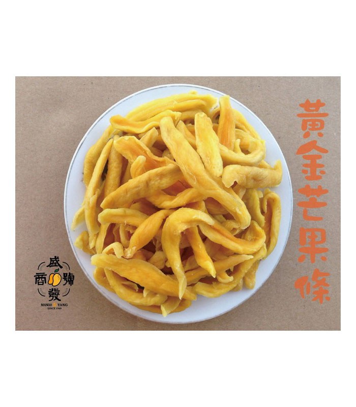 mango yang 盛發 - 黃金芒果條(熟黃的情人果乾)  - 100g