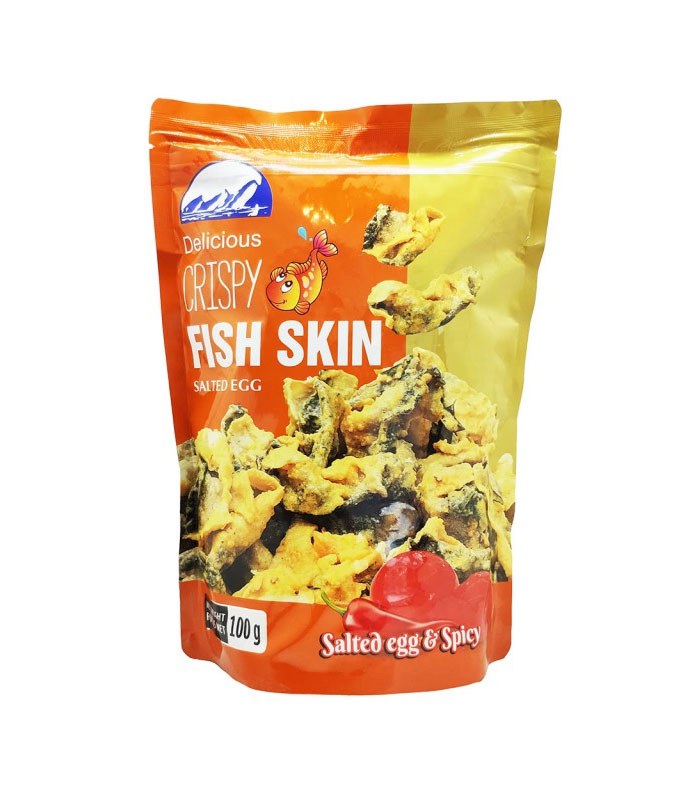異國零食 - PHI LONG 魚皮系列 - 辣鹹蛋黃味 - 100g