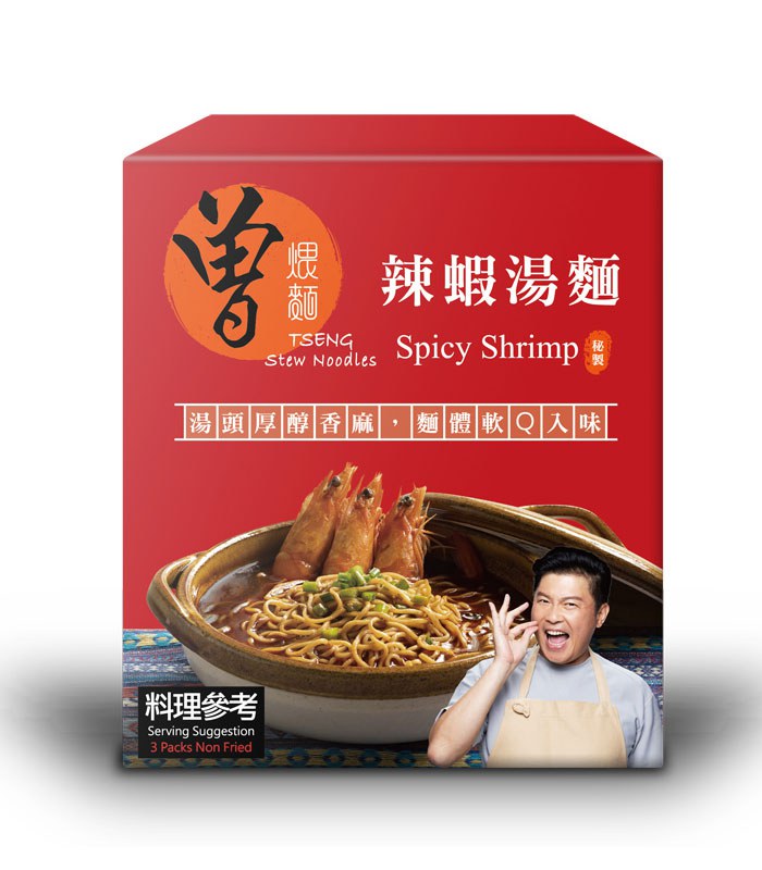 曾拌麵 - 曾煨麵 辣蝦湯麵  - 3包