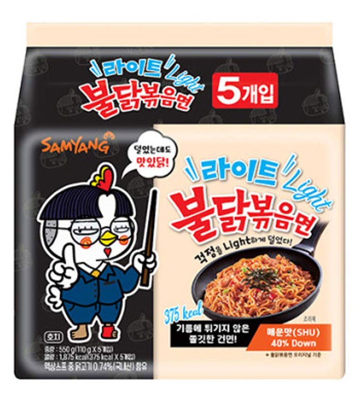 湯 / 乾拌麵 - Samyang三養 火辣雞肉風味鐵板炒麵(輕量版)  - 5包/袋