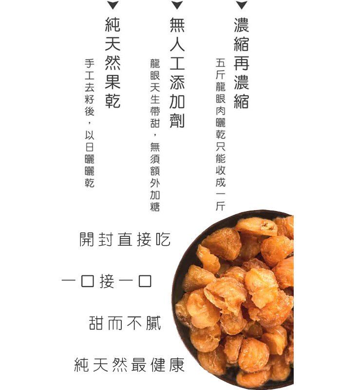 MyHuo Recommended Snacks 買貨推薦零食 - 蔘大王 黃金桂圓肉/龍眼乾  - 120g