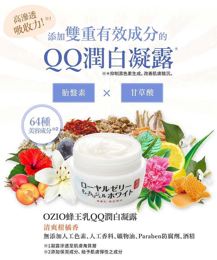 MYHUO Skincare Collection 買貨推薦保養 - 歐姬兒 蜂王乳QQ潤白凝露  - 75g