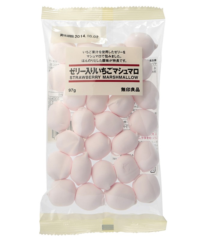 MUJI 無印良品 - 草莓棉花糖(含內餡)(N)  - 97g