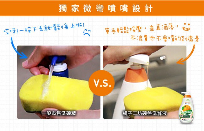Orange house 橘子工坊 - 溫和低敏碗盤洗滌液  - 650ml