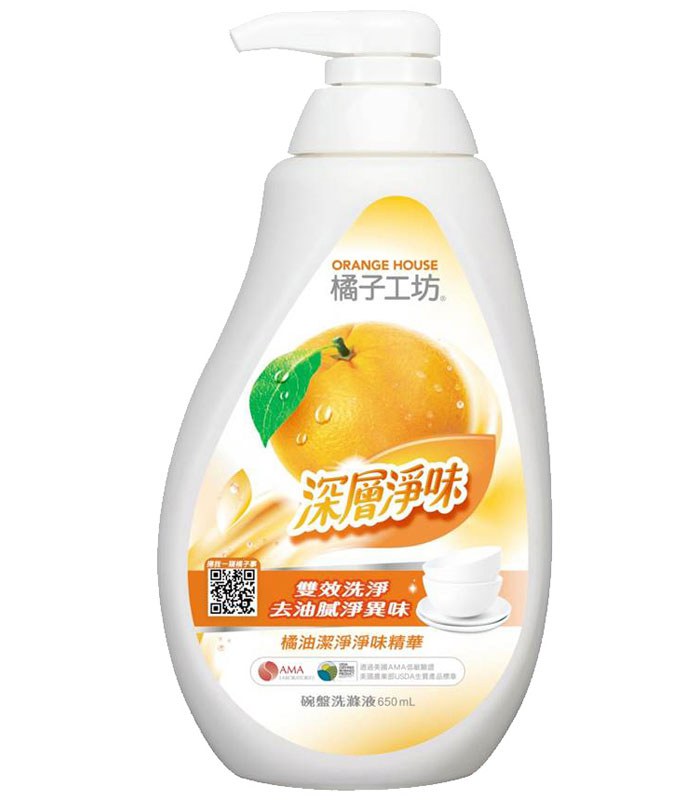 Orange house 橘子工坊 - 深層淨味碗盤洗滌液  - 650ml