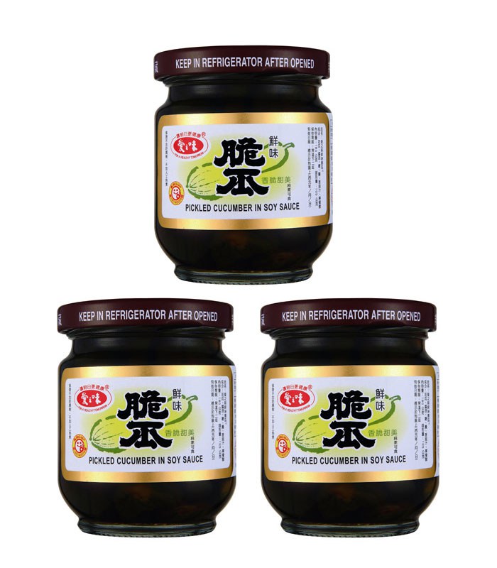 MyHuo Recommended Snacks 買貨推薦零食 - 愛之味 脆瓜  - 180gX3罐