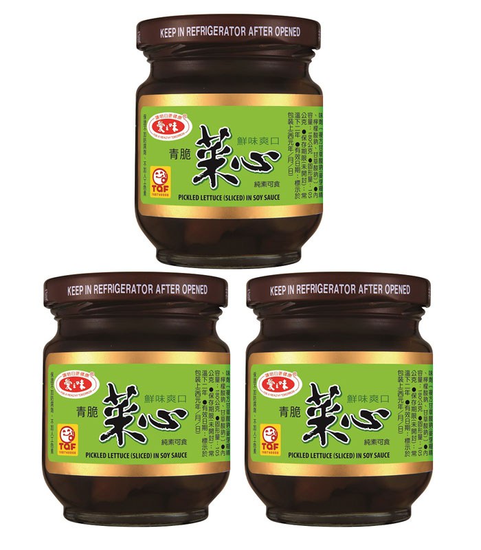 MyHuo Recommended Snacks 買貨推薦零食 - 愛之味 菜心  - 180gX3罐