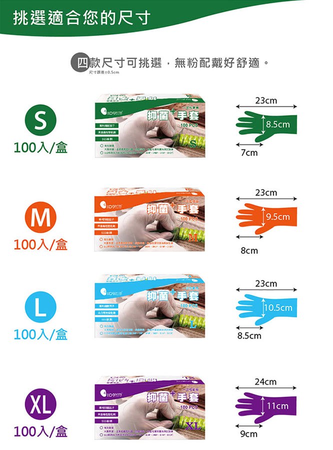 MYHUO LifeStyle 買貨生活 - KOgerm 抑菌手套 - 100入