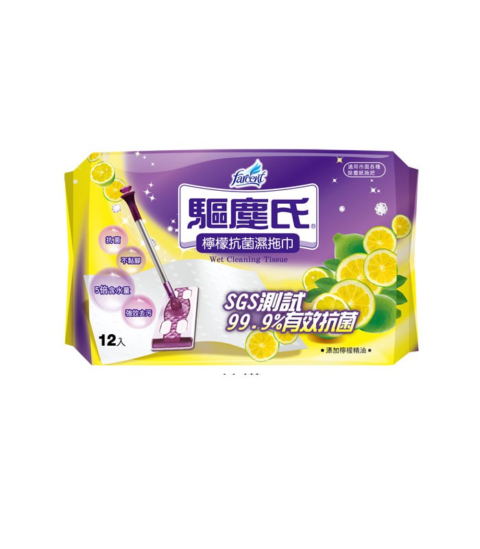 MYHUO LifeStyle 買貨生活 - 驅塵氏 抗菌濕拖巾 - 12入