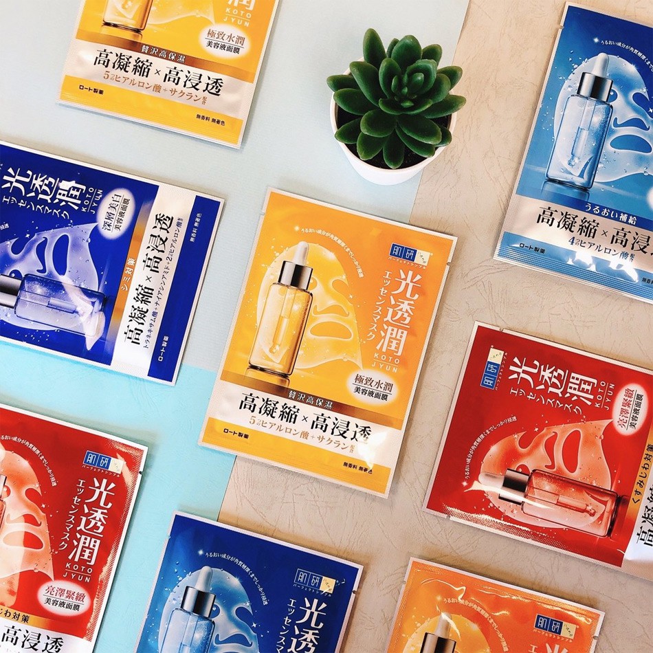 Hada-Labo 肌研 - 光透潤面膜 - 瞬效補水 - 8入