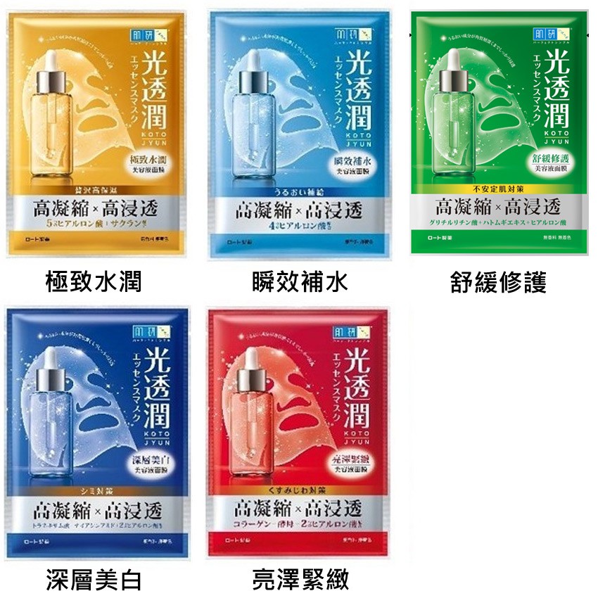 Hada-Labo 肌研 - 光透潤面膜 - 瞬效補水 - 8入