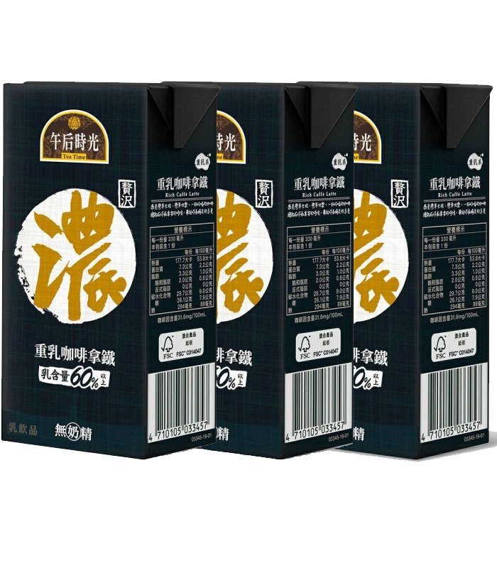 MyHuo Recommended Snacks 買貨推薦零食 - 【超值組】午后時光濃重乳咖啡拿鐵 分享包  - 330mlX3