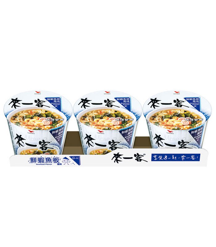 湯 / 乾拌麵 - 來一客 鮮蝦魚板風味  - 3入