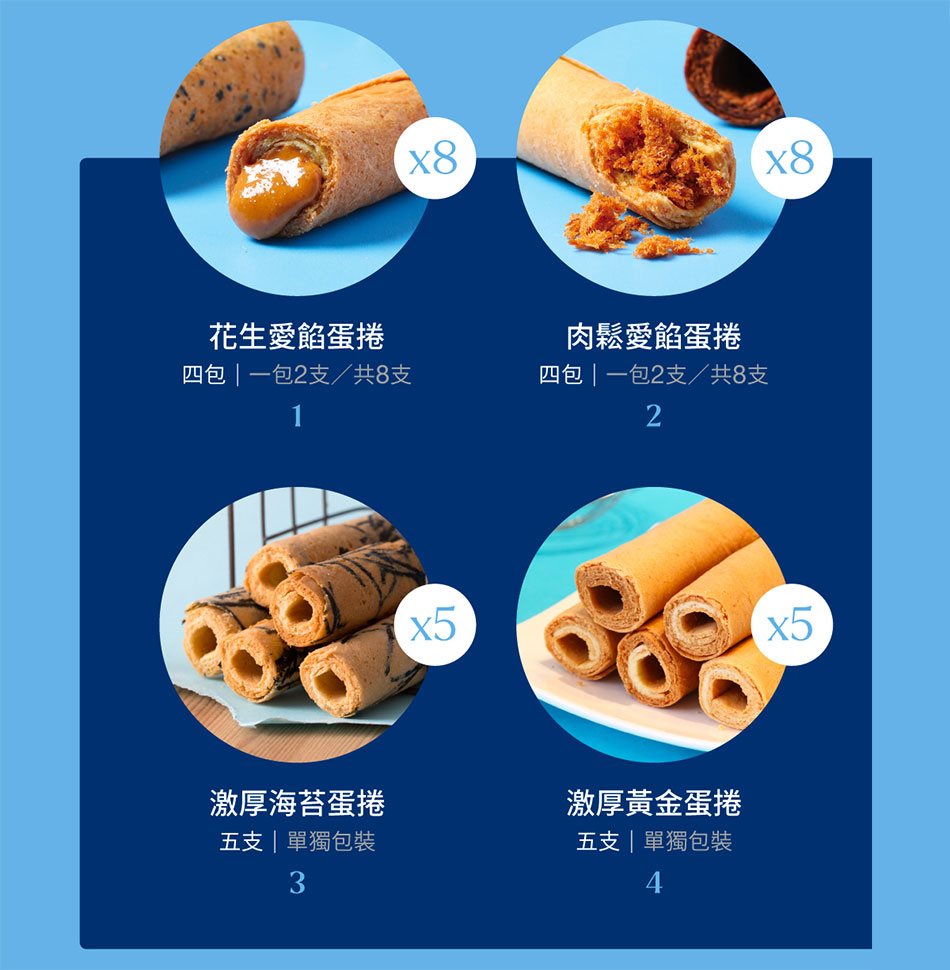 HiWalk 海邊走走 - 禮好綜合蛋捲禮盒(保期短不送大陸)  - 1盒