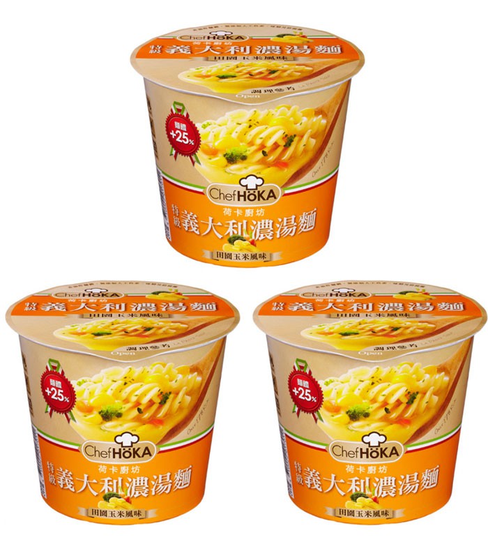 MyHuo Recommended Snacks 買貨推薦零食 - HoKA田園玉米濃湯麵  - 3入