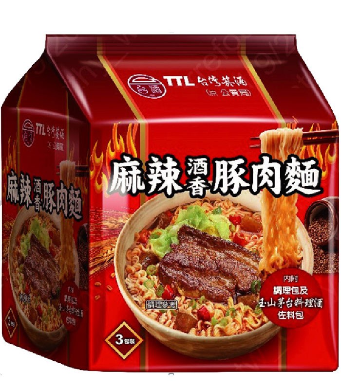 TTL 台酒 - 麻辣酒香豚肉麵  - 200gx3