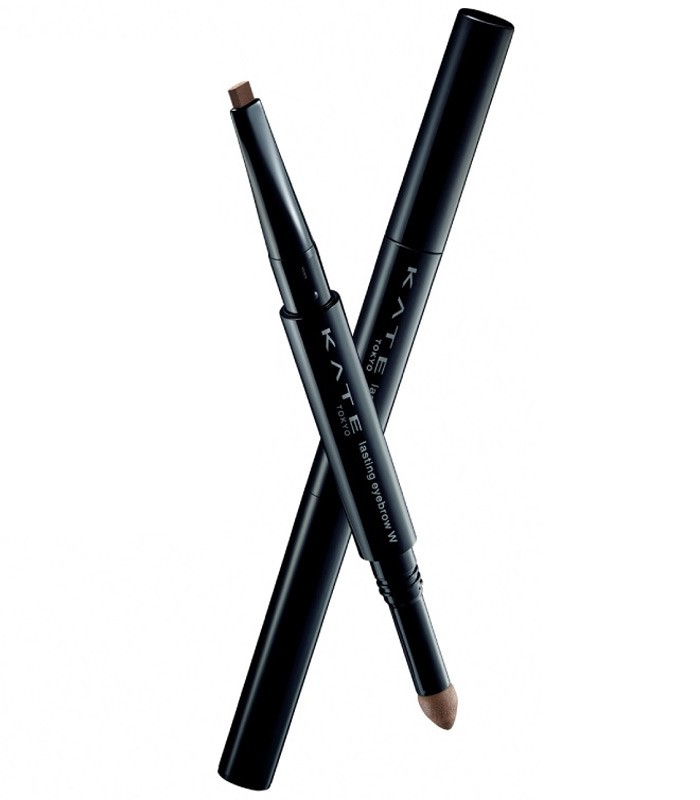 KATE 凱婷 - 雙用立體眉彩筆W(銳角扁平芯) - BR-3 自然棕 - 0.38g