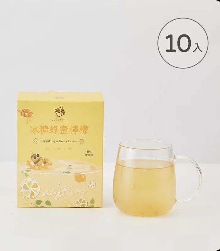 糖鼎養生黑糖磚 - 冰糖蜂蜜檸檬  - 25gx10入