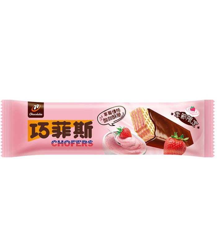 MyHuo Recommended Snacks 買貨推薦零食 - 巧菲斯夾心酥 草莓優格口味  - 1條