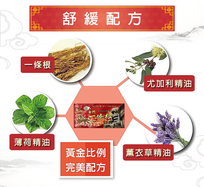MYHUO Sundries 買貨小東西 - 龍金牌 金門一條根超大加長尺寸精油貼布  - 5片