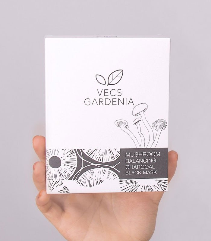 Vecs Gardenia 嘉丹妮爾 - 蘑菇平衡淨膚黑面膜  - 6pcs
