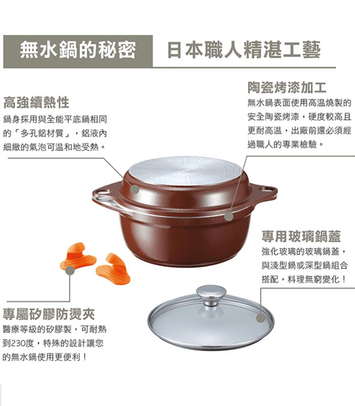 MYHUO Sundries 買貨小東西 - Asahi朝日 全能無水鍋  - 1個