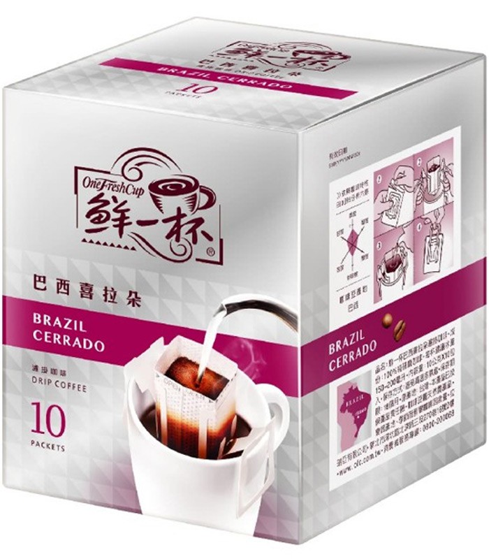 One Fresh Cup 鮮一杯 - 巴西喜拉朵濾掛咖啡  - 10gX10