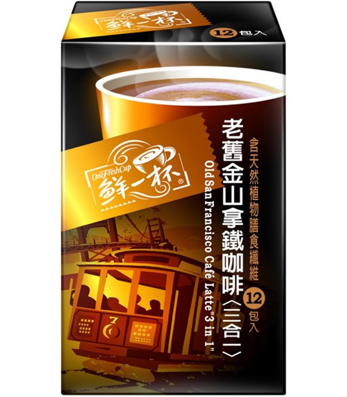 One Fresh Cup 鮮一杯 - 老舊金山拿鐵咖啡三合一  - 20gX12