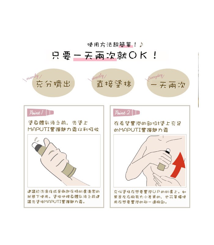 MYHUO Skincare Collection 買貨推薦保養 - 日本MAPUTI 瑪普提女性豐彈魅力霜  - 60g