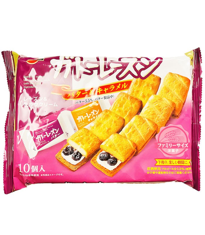 Bourbon 北日本 - GATEAU奶油葡萄乾派家庭包 - 奶油風味/焦糖風味 - 170g