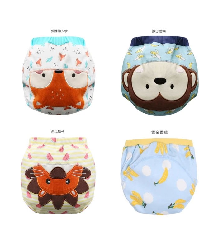 MYHUO Sundries 買貨小東西 - 橘魔法 加厚6層 學習褲 尿布褲 卡通防水學習褲 - 1入