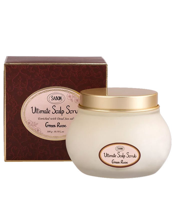 SABON - 以色列綠玫瑰死海鹽頭皮磨砂膏  - 300g