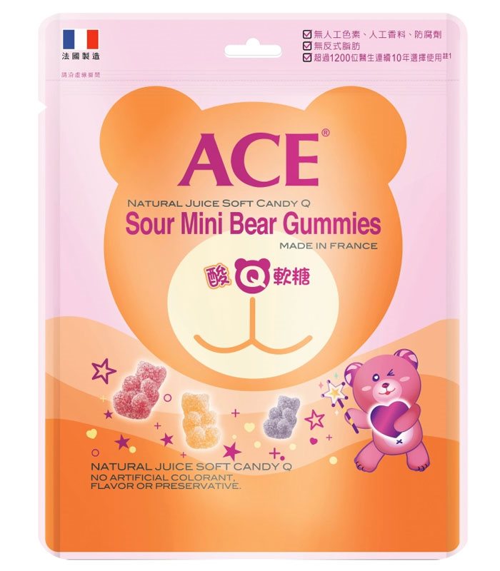 MyHuo Recommended Snacks 買貨推薦零食 - ACE 酸Q熊軟糖量販包  - 220g